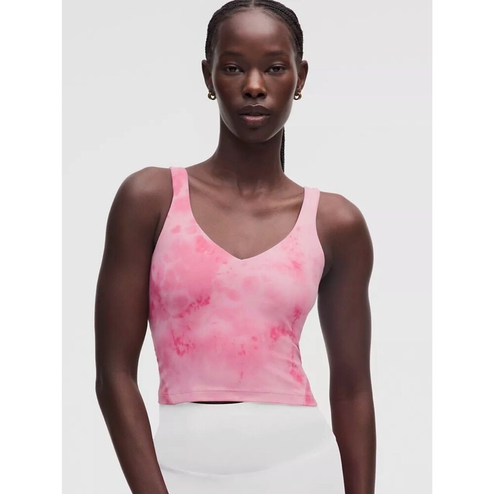 Lululemon AlignTank Top Light Support, A/B Cup Smoothie Wash Strawberry Multi 6